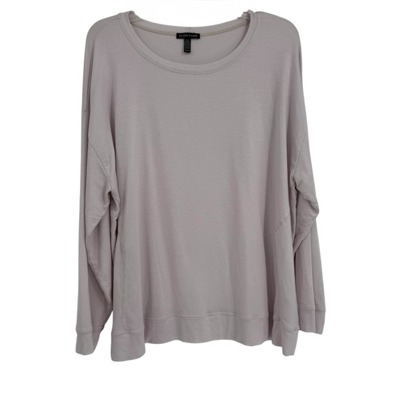 Eileen Fisher Top Womens Size XL Purple Long Sleeve Viscose Blend Soft Pullover - Picture 1 of 12